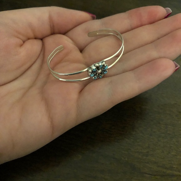 Native American Turquoise Infant Bracelet - Picture 8 of 8